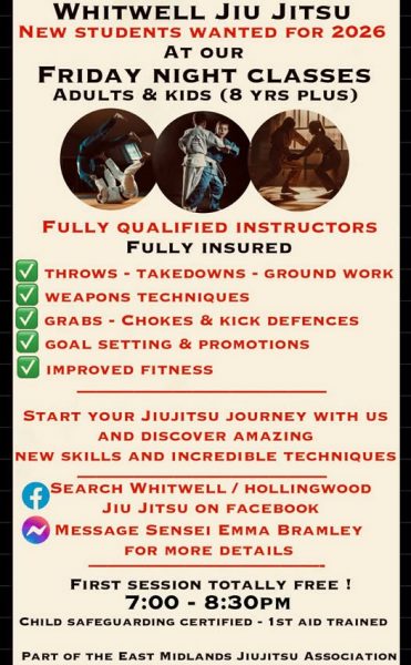 Jiu Jitsu - Whitwell Community Centre - 17 Apr 26 19:00